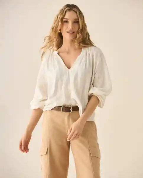 Camisa Blanco Celaje Claro Talla M 613G025 Esprit