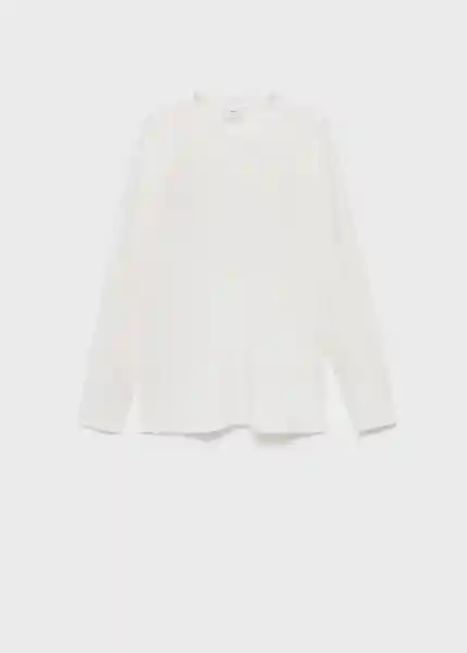 Camiseta Gareth Blanco Talla M Hombre Mango