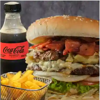 Combo Hamburguesa Super +Papas +Bebida
