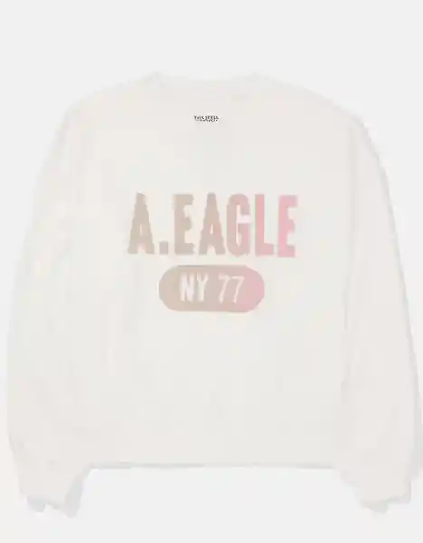 Buzo Mujer Blanco Talla Large American Eagle 14572134