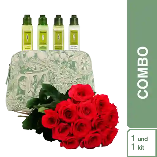 Combo Rosas Rojas Premium + Kit Verbena Viajera