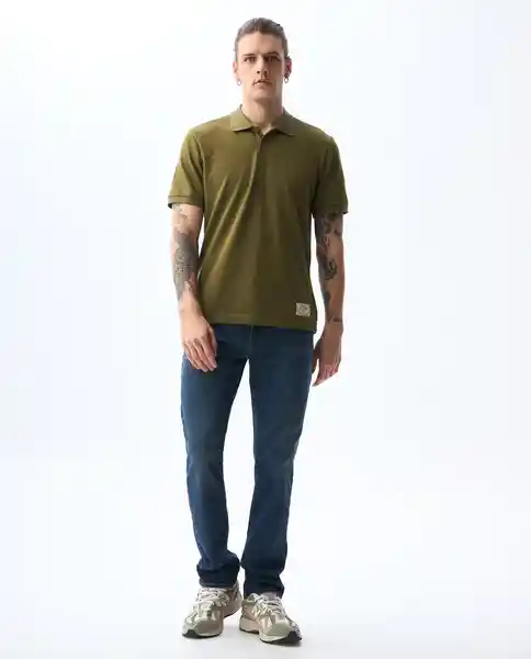 Camiseta Hombre Verde Talla M 801G008_VER180527 Americanino