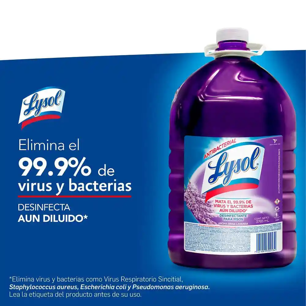 Lysol Desinfectante Para Pisos Lavanda