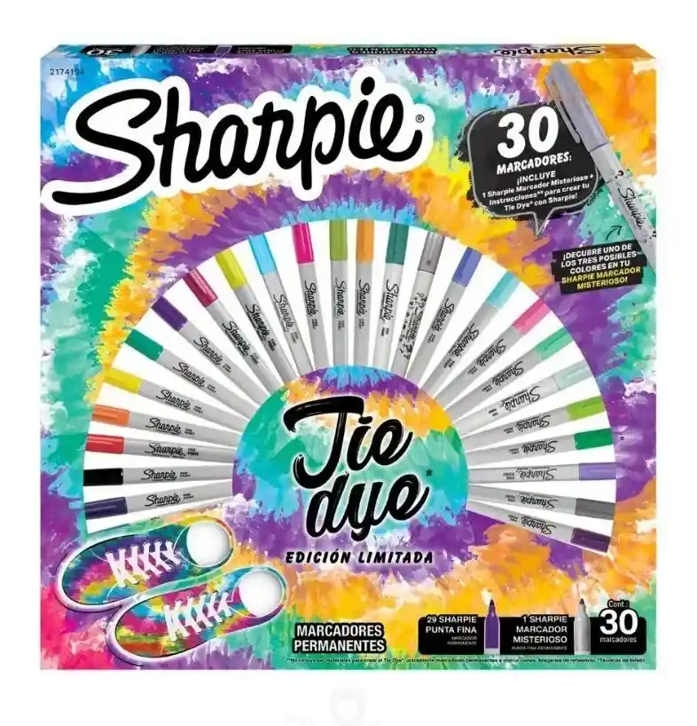 Marcadores Per Pun Fina Tie Dye Sharpie 2174194