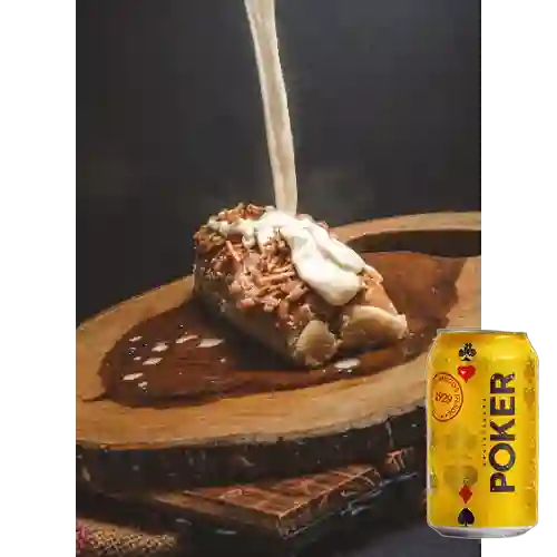 Combo Perro Americano + Cerveza Poker Lta 330ml