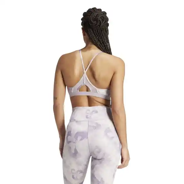 Adidas Top Aer Ls Aop Bra Mujer Morado Talla MAB IQ3378