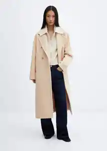Abrigo Love Crudo Talla L Mujer Mango
