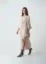 Vestido Anissa Beige Claro Talla M Mujer 573G385 Naf Naf