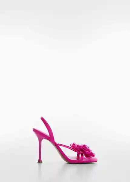 Sandalias Flor Fucsia Talla 36 Mujer Mango