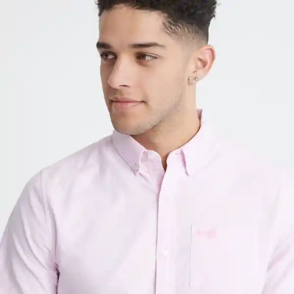 Superdry Camisa Para Hombre Classic University Rosa Talla M