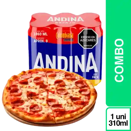 Combo Andina Refajo + Pizza Pepperoni