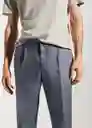 Pantalón Gisbert Ceniza Talla 44 Hombre Mango