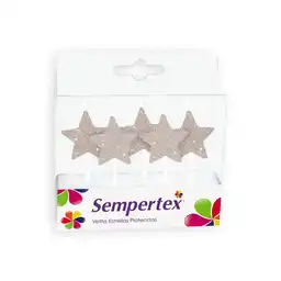 Sempertex Velas Estrellas Plateadas 