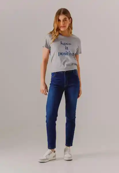 Jean Skinny Tiro Alto Mujer Oscuro Talla 12 Arkitect