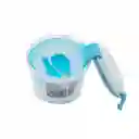 Miniso Recipiente Para Ensalada Con Separador Pequeño Azul
