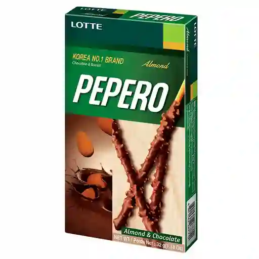 Pepero Lotte  De Almendras 32 G