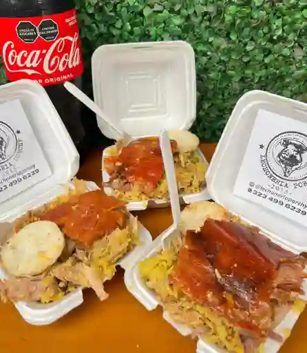5 Lechonas Jr Gaseosa Litro y Medio