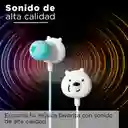 Miniso Audífonos de Cable we Bare Bears Azul 1.2 m