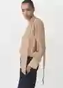 Blusa Brown Marrón Talla M Mujer Mango