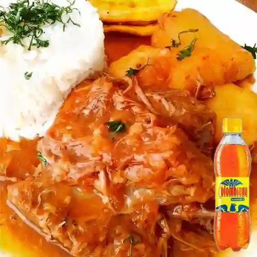 Cmb sobrebarriga criolla +gaseosa colomb