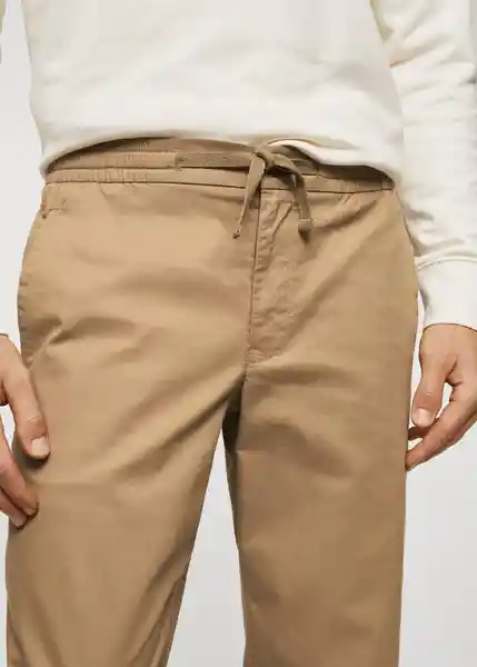 Pantalón Wallace Tabaco Talla 44 Hombre Mango