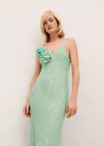 Vestido Firenze Verde Pastel Talla XS Mujer Mango