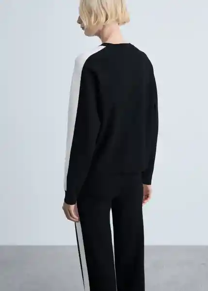 Jersey Comox Negro Talla XL Mujer Mango