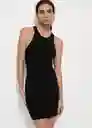 Vestido Orwell Negro Talla XS Mujer Mango