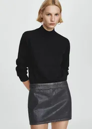 Buzo Jersey Guita Negro Talla M Mujer Mango