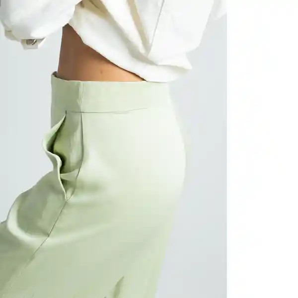 Pantalón Babette Mujer Verde Claro Talla 6 032F337 Naf Naf