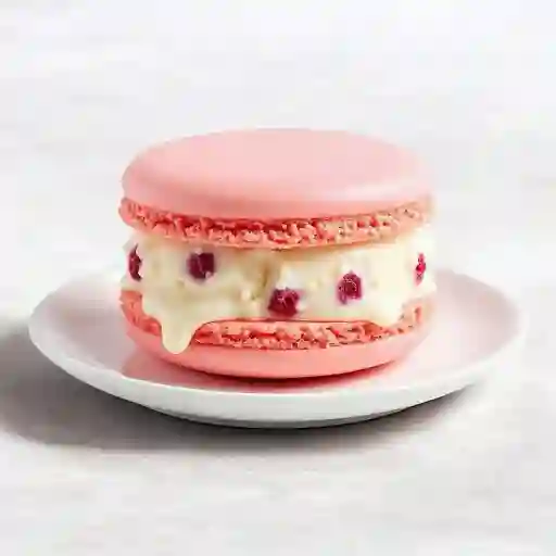 Sandwich De Macaron Con Helado