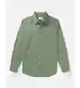 Camisa Hombre Color Verde Talla LARGE American Eagle