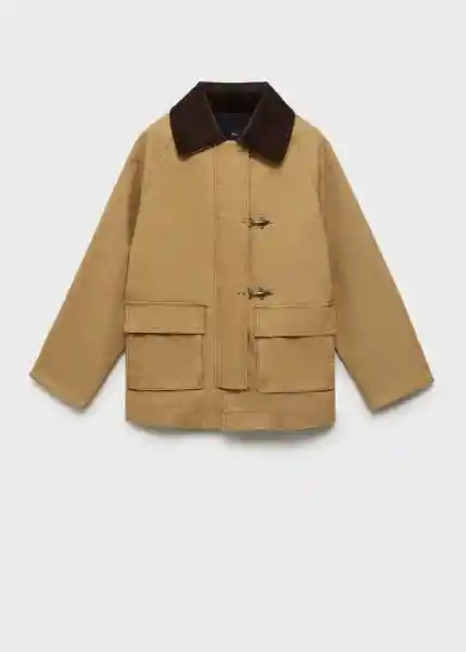 Abrigo Parka Fire Camel Talla M Mujer Mango