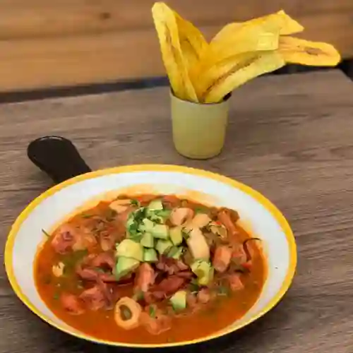 Cazuela Pulpo Camarón
