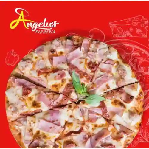 Pizza Jamon y Queso Mediana(8 Porciones)