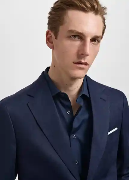 Blazer Americana Amalfi Navy Talla 50 Hombre Mango