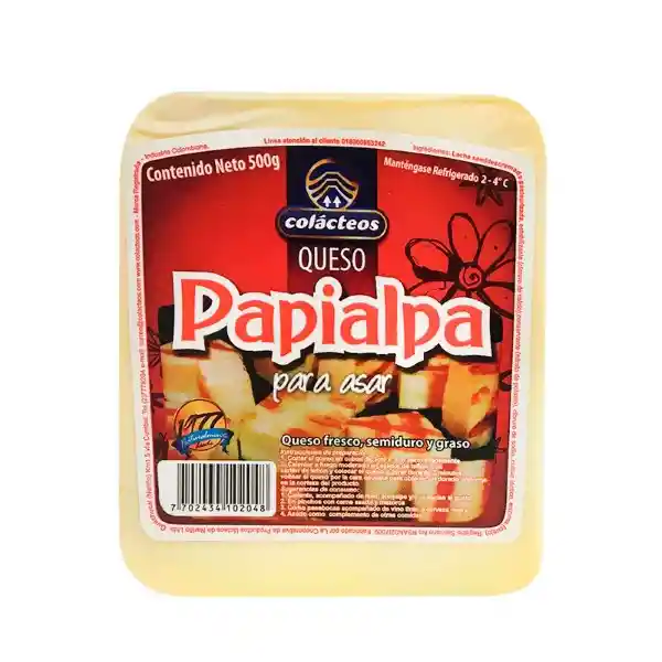 Colácteos Queso Papialpa Mozzarella