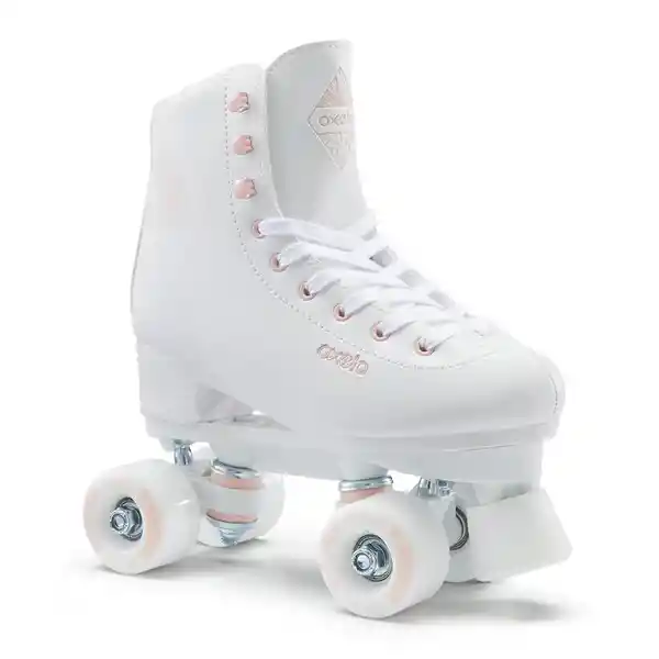 Oxelo Patines Roller Artístico Quad 100 Rosado Talla 39