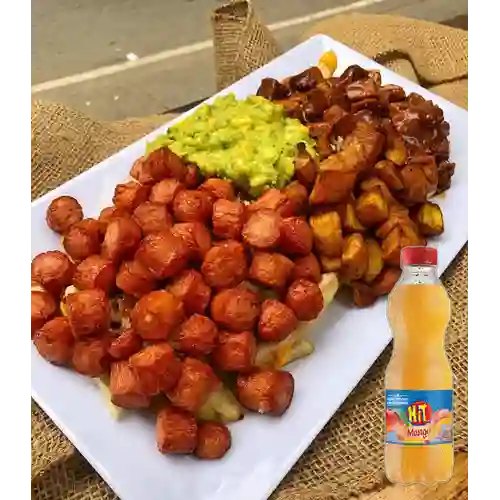 Combo Salchipapa Big Del Rancho + Hit Mango 500 ml
