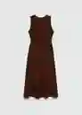 Vestido Rita Marron Talla S Mujer Mango