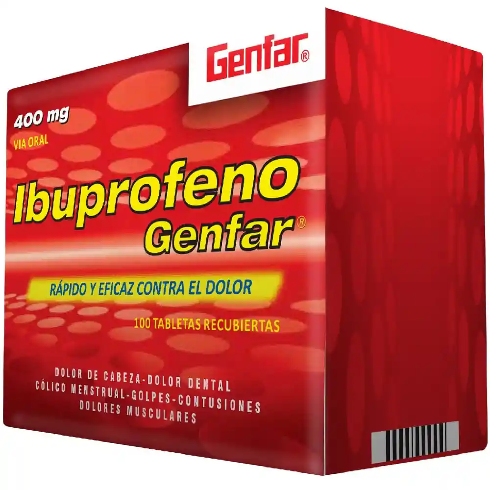 Genfar Ibuprofeno Tabletas Recubiertas (400 mg)