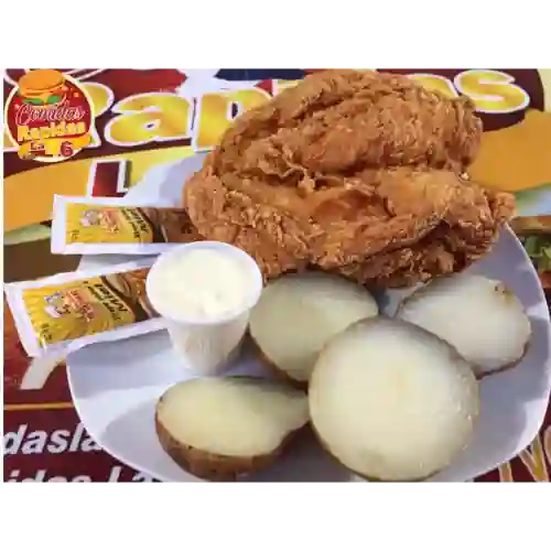 1/4 de Pechuga Broaster