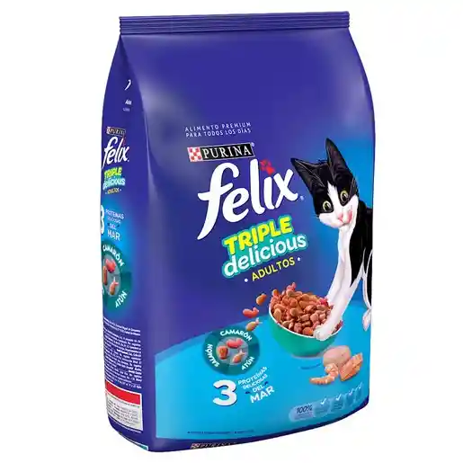 Felix Alimento para Gato Adulto Triple Delicious 