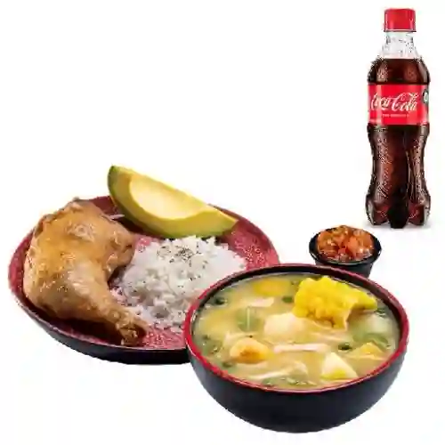 Ajiaco Completo + Coca Cola 400Ml