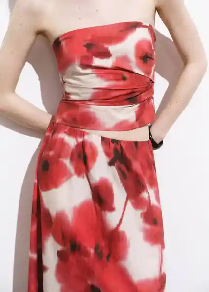 Top Aquare Crudo Talla M Mujer Mango