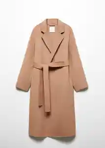 Abrigo Batin Camel Talla XL Mujer Mango