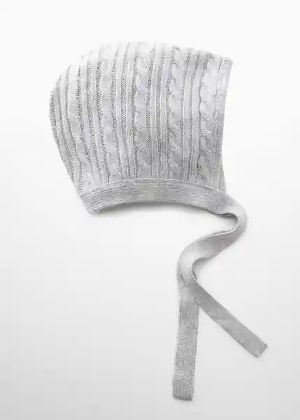 Gorro Cintas Gris Claro Vigore Talla 47 Niños Mango