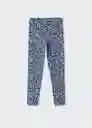 Leggings Eliop Azul Talla 07 Niñas Mango