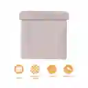 Organizador de Tela Plegable Cuadrada Beige Miniso