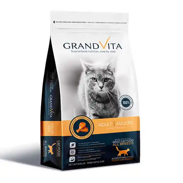 Comida Para Gato Grandvita Adulto 8 Kg